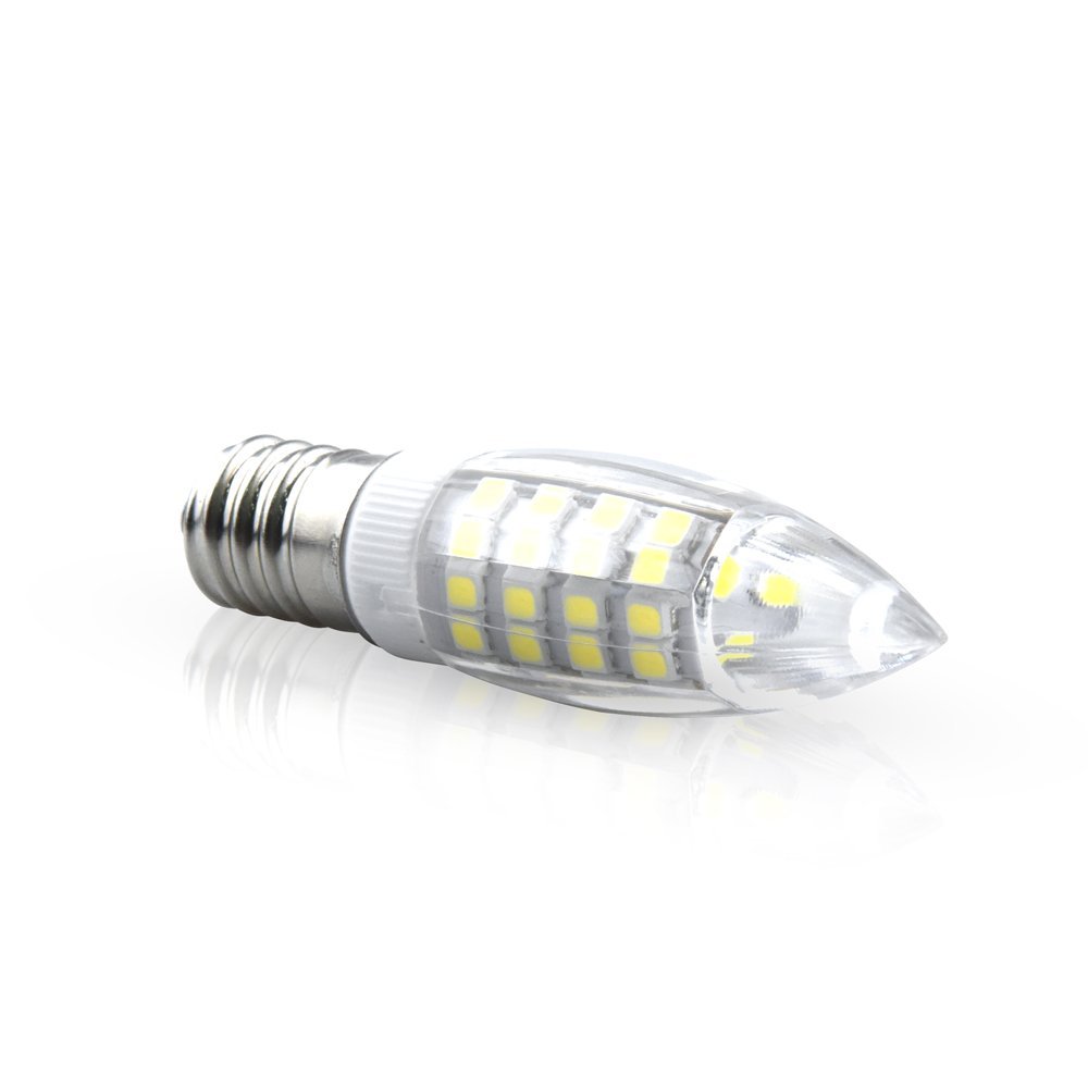 Bonlux 2-Pack E14 LED Candle Bulbs Small Edison Screw 4W E14 SES LED Light Bulbs Replace Halogen Bulbs E14 40W Bulb