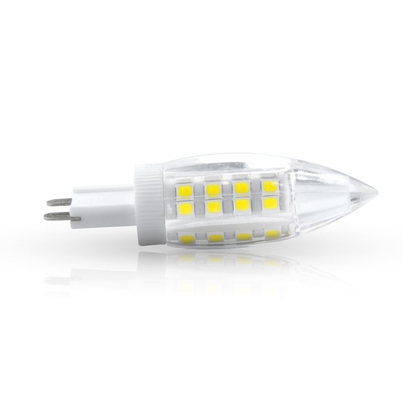 Bonlux LED G9 Candle Bulbs, G9 Halogen Capsule Bulbs 25W-40W LED Replacements,  for Chandelier, Desk Lamp, Wall Sconce,6 Pieces