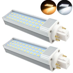 Bonlux 13W GX24 4-Pin Rotatable LED PLC Lamp 26W CFL Repalcement LED G24Q/GX24Q Harizontal Recessed Down Light 2-Pack