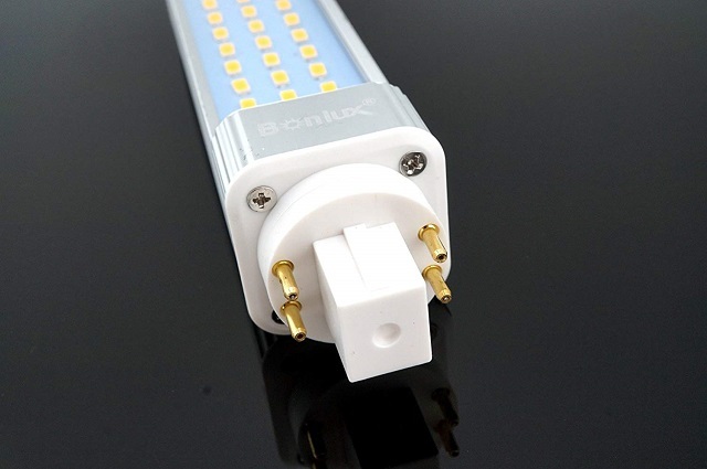 Bonlux 13W GX24 4-Pin Rotatable LED PLC Lamp 26W CFL Repalcement LED G24Q/GX24Q Harizontal Recessed Down Light 2-Pack