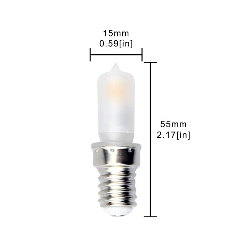 Bonlux E14 LED Bulb Appliance Light Bulbs 2W Replace LED E14 Small Edison Screw Bulb 25W Halogen Bulb Replacement (2-Pack)
