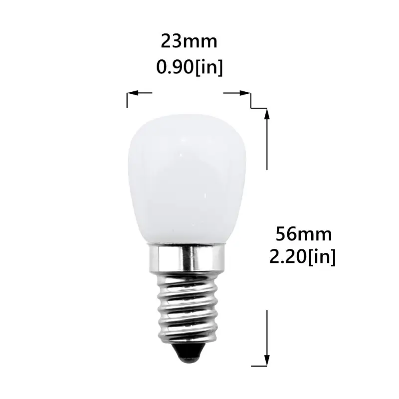 Bonlux E14 LED Bulbs 12V 2W Car Refrigerator Bulb Kitchen Lights, Closet Lights, Yachts Light (Not Dimmable, 2-Pack)