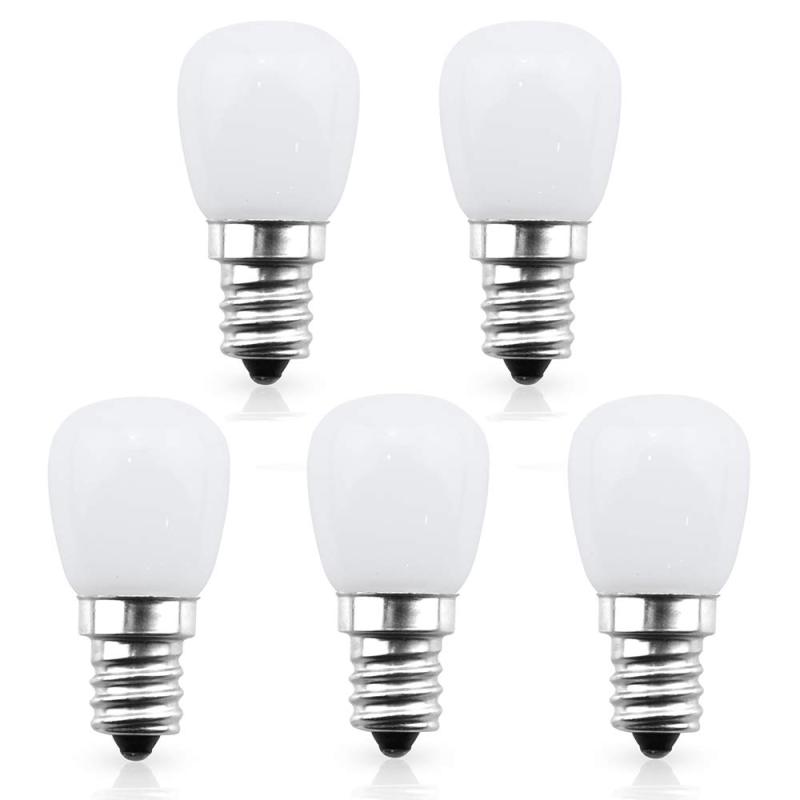 Bonlux 12V S6 LED Indicator Light Bulb E12 Candelabra Base - 1W S6 LED Appliance Bulb, 6W Incandescent Replacement Bulb (5-Pack)