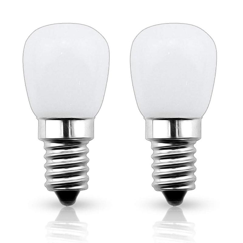 Bonlux E14 LED Bulbs 12V 2W Car Refrigerator Bulb Kitchen Lights, Closet Lights, Yachts Light (Not Dimmable, 2-Pack)