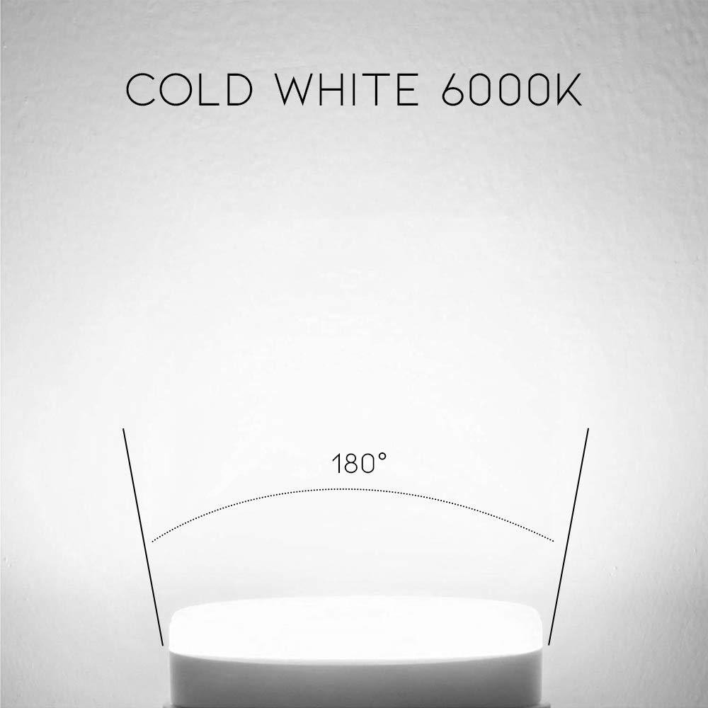 Luxvista LED Gx53 Light Bulb - 10W Gx53 LED Under Cabinet Light Ceiling Down Light Replacement Traditional Halogen Gx53 Spotlight f (4-Pack)