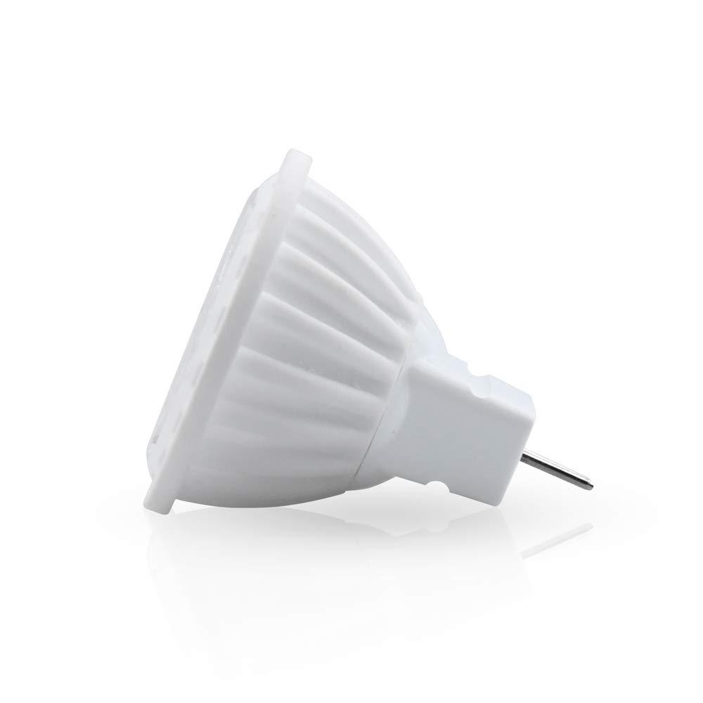 Lustaled Dimmable LED MR11 GU4 Light Bulbs G4/GU4 Bi-Pin Base LED Bulb 4W Ceramic LED Spotlight Lamp 35W Halogen Replacement(4-Pack)