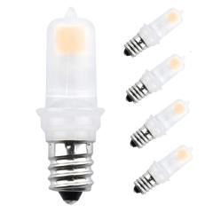 Lustaled 2W LED E12 Night Light 120V Candelabra Base E12 LED Light Bulb 20W Halogen Replacement Bulb (4-Pack)