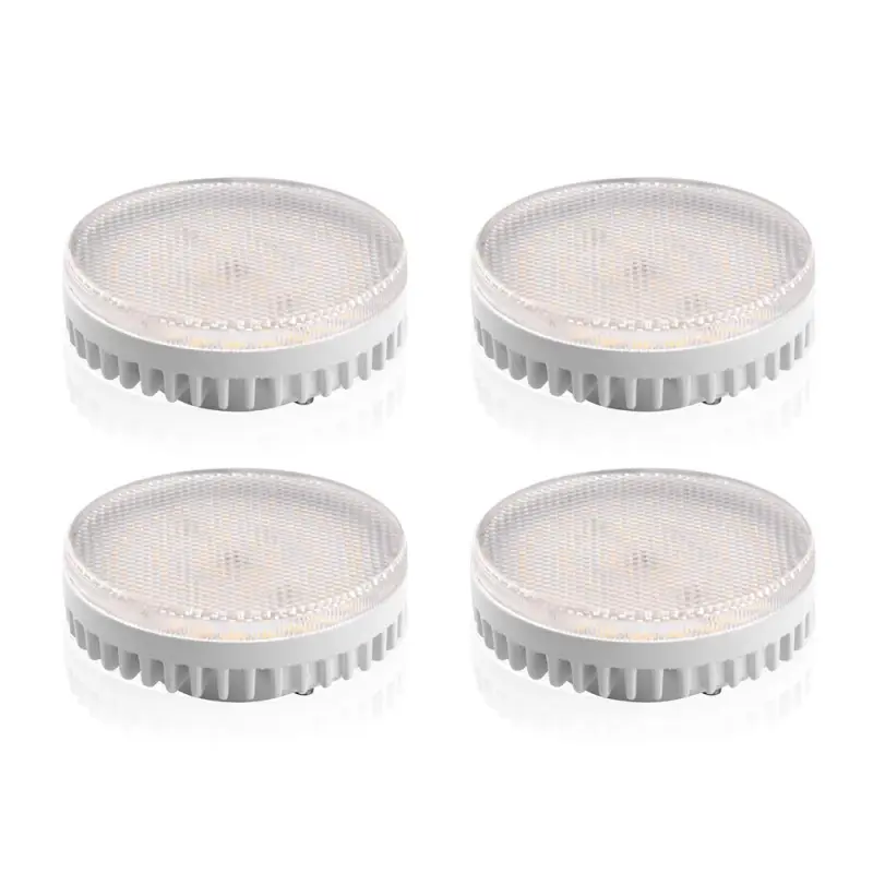 Luxvista LED Gx53 Light Bulb - 10W Gx53 LED Under Cabinet Light Ceiling Down Light Replacement Traditional Halogen Gx53 Spotlight f (4-Pack)