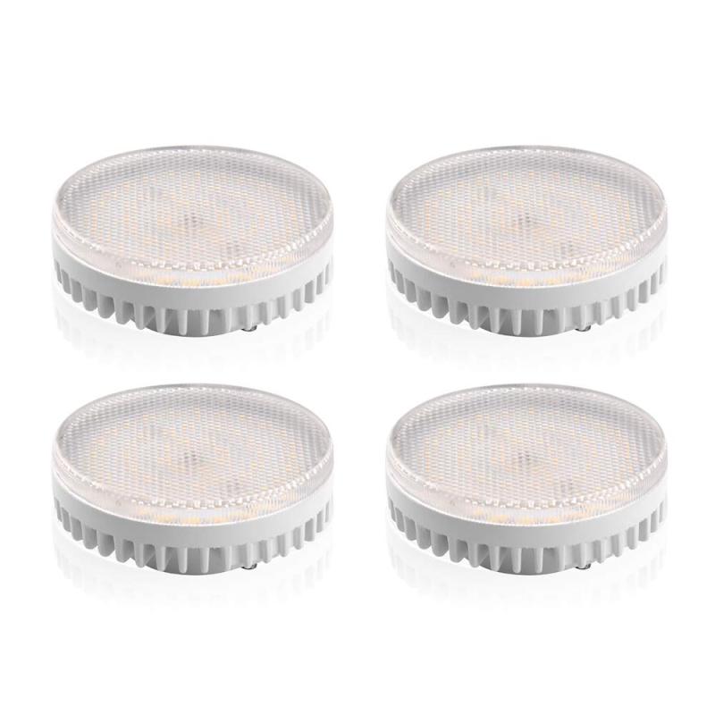 Luxvista LED Gx53 Light Bulb - 10W Gx53 LED Under Cabinet Light Ceiling Down Light Replacement Traditional Halogen Gx53 Spotlight f (4-Pack)