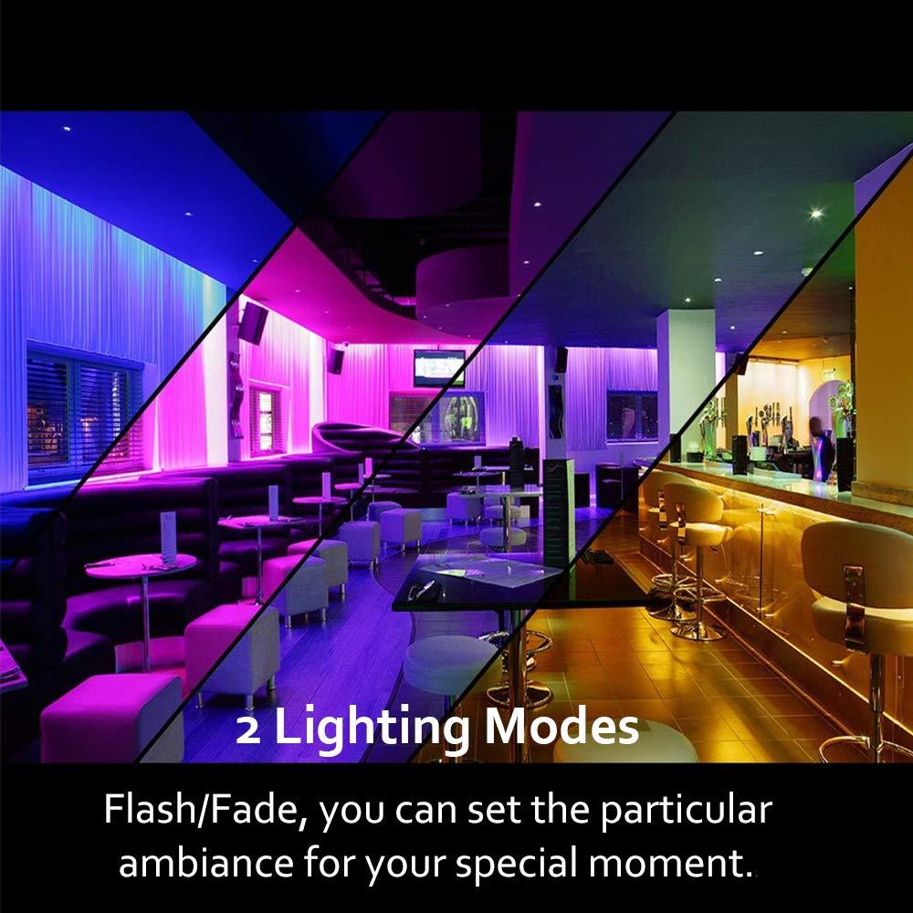 Bonlux 3W GU10 LED RGBW Dimmable Spotlight - 12 Color Changing Light Bulb with Remote Control, Memory & Timer Function ,Mood Ambiance Ligh (2-Pack)