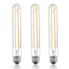 For USA 100% Free 8W Dimmable T10 LED Filament Light Bulbs Warm White