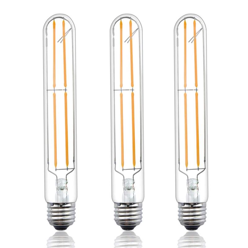 For USA 100% Free 8W Dimmable T10 LED Filament Light Bulbs Warm White