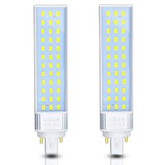 For USA 100% Free G24 LED Bulb 13W LED G24 PL Lamp 2 Pin Horizontal Recessed Lights Warm White