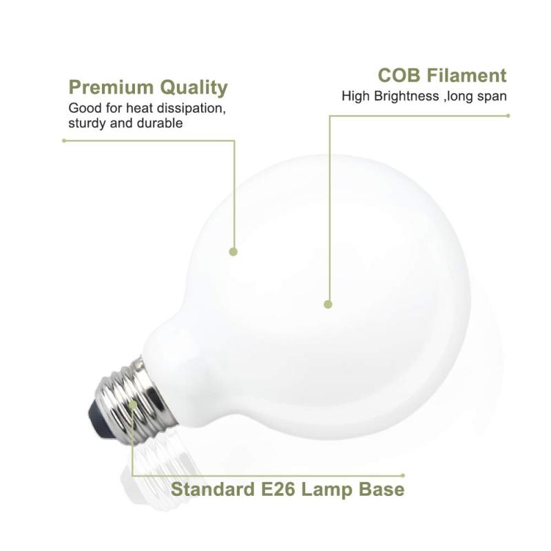 For USA 100% Free 10W E26 LED Bulbs Daylight  G95/G30 Globe LED Bulb