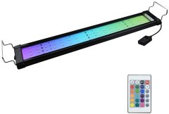 RGB LED Aquarium Light - Color Changing LED Fish Tank Hood Light with Extendable Brackets, Dimmable RGB LED Light