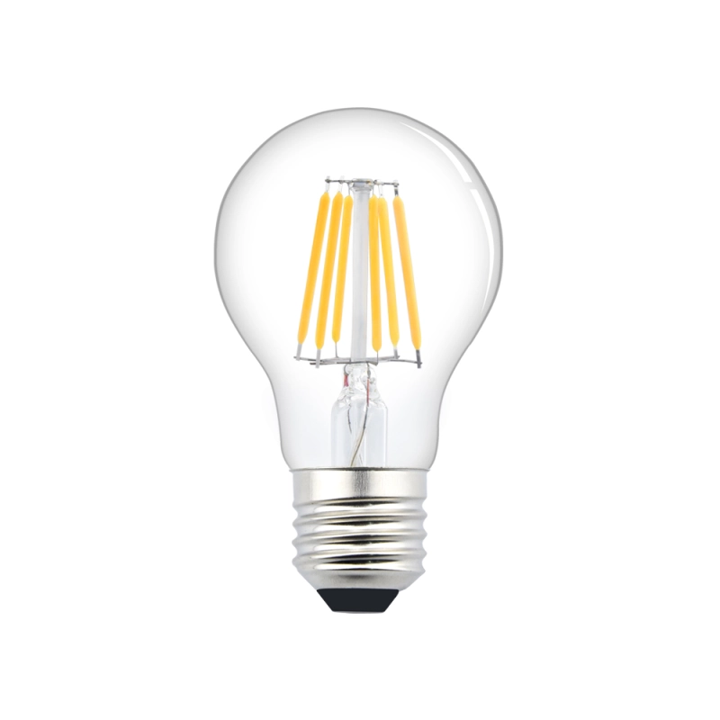 AC/DC 12-36V 6W E27 A60 RV Camper LED Light Bulb Antique Clear Glass Finish Filament Bulbs Equivalent 75W Halogen