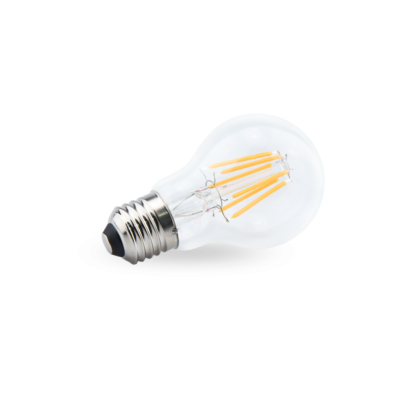 AC/DC 12-36V 6W E27 A60 RV Camper LED Light Bulb Antique Clear Glass Finish Filament Bulbs Equivalent 75W Halogen