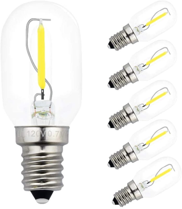 1W C7 LED Night Light Bulb - 120V E12 Candélabre Base LED Filament Ampoule Lustre C7 Candle Bulbs 10W Incandescent
