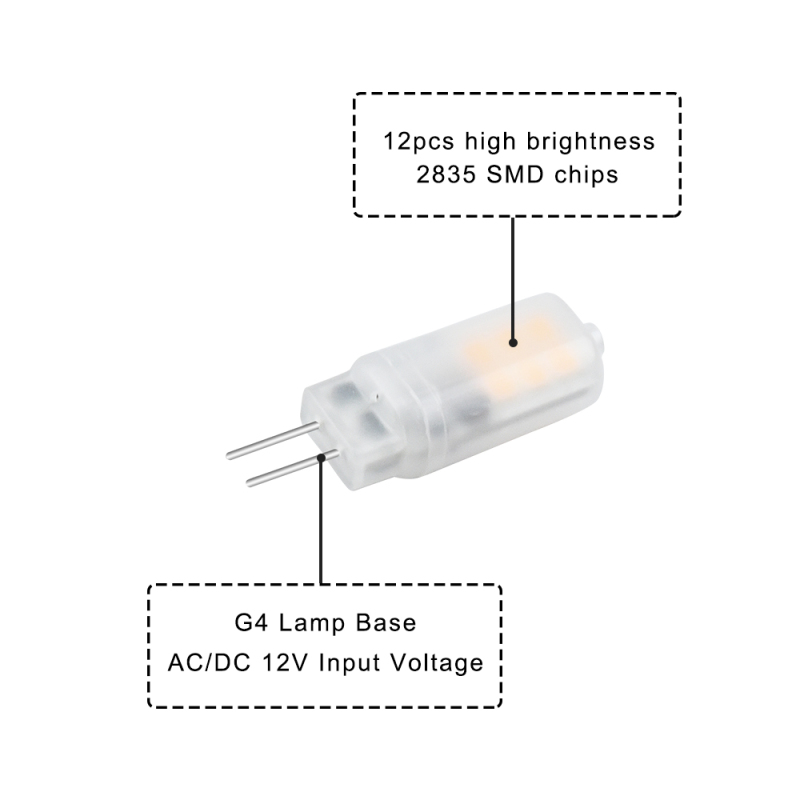 G4 LED Capsule Light Bulbs 1.5W AC/DC 12V 10W 15W 20W G4 Halogen, Not dimmable