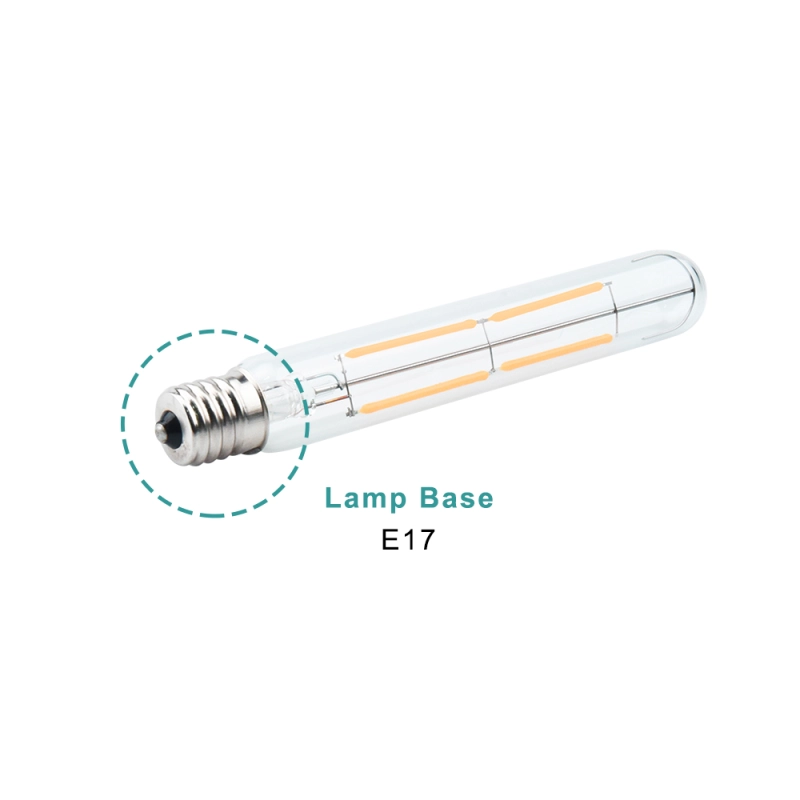 4W Dimmable T6.5 LED Exit Sign Clear Light Bulbs- Lustaled 120V T6.5 LED Appliance Lights E17 Inteediate Base 40W Incandescent