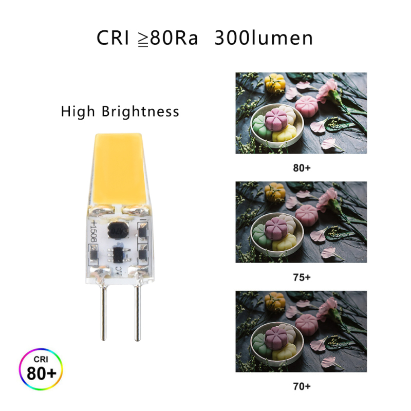 GY6.35 G6.35 Bi-Pin Base LED Bulb 3W 12V JC Type Light Bulb Equivalent 30W T3/T4/T5 GY6.35 Base Halogen
