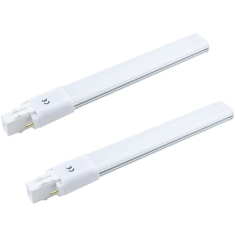 8W GX23 2-Pin LED PL Retrofit Lamp LED PL Horizontal Recessed Light Bulb (2-Pack)