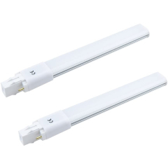 8W GX23 2-Pin LED PL Retrofit Lamp LED PL Horizontal Recessed Light Bulb (2-Pack)