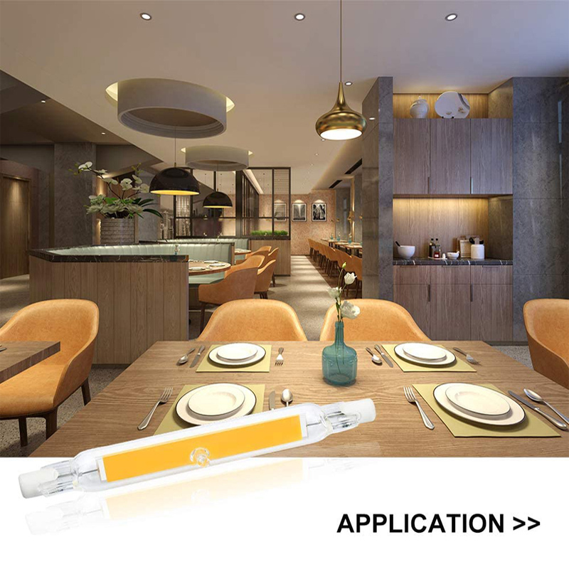 5W R7S COB LED Light Bulbs 78mm Double Ended J-Type J78 Linear Light Bulb (2-Pack)