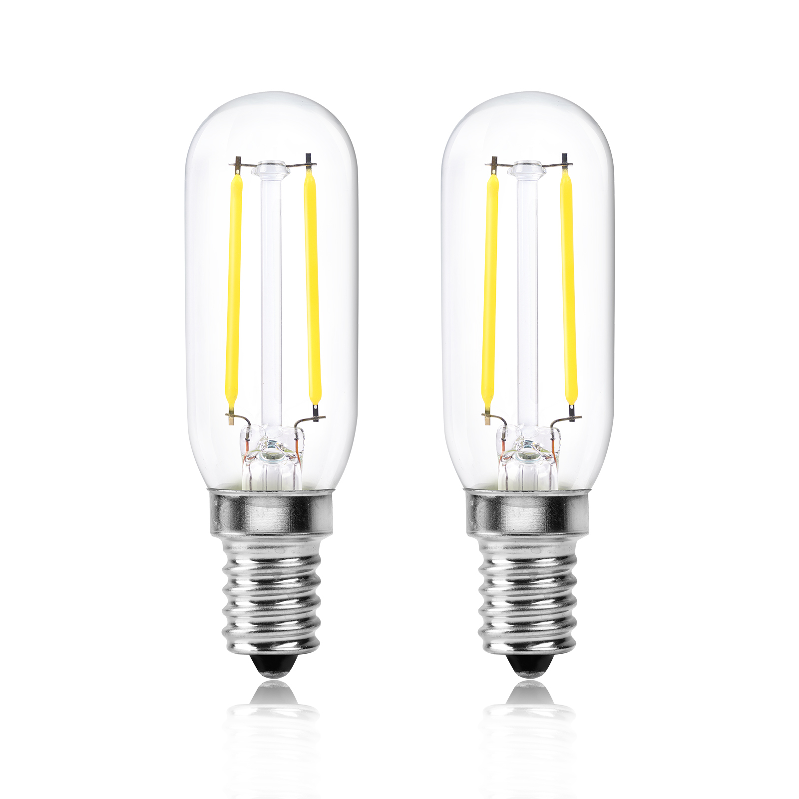 4W E14  T25 Tubular Filament vintage light Bulbs 40W Incandescent Replacement (2 packs)