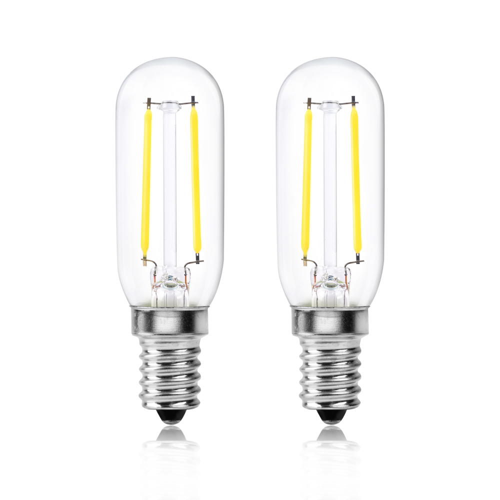 4W E14  T25 Tubular Filament vintage light Bulbs 40W Incandescent Replacement (2 packs)