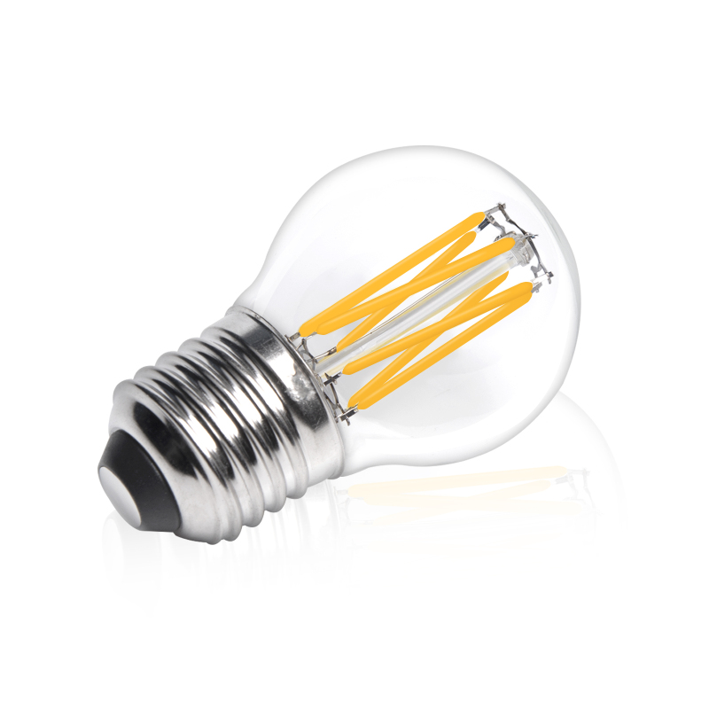 6W E27 G45/P45 ES LED Classic LED vintage Filament light Bulb, 60W Equivalent,(4 packs)