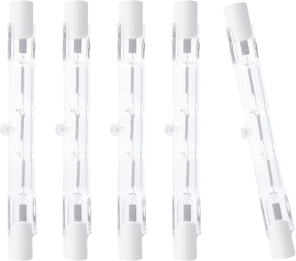 78mm 150W Dimmable J Type J78 Warm White 2800K 2100lm R7s Bulbs Halogen Rod Lamp (5 packs)