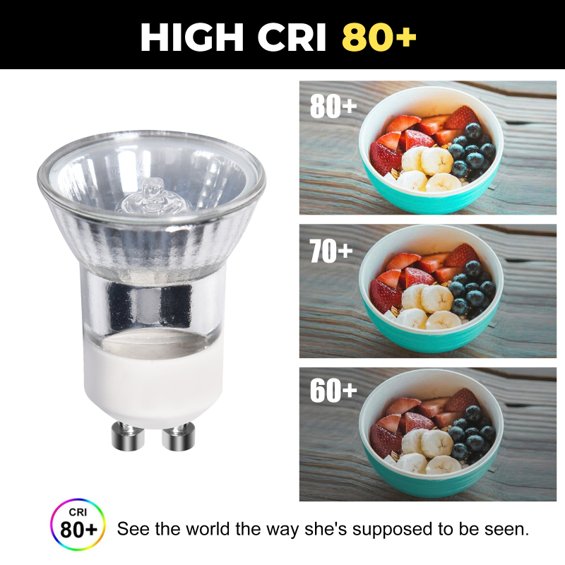 Mini 35W GU10 Halogen Bulbs 200-240V (8 packs)