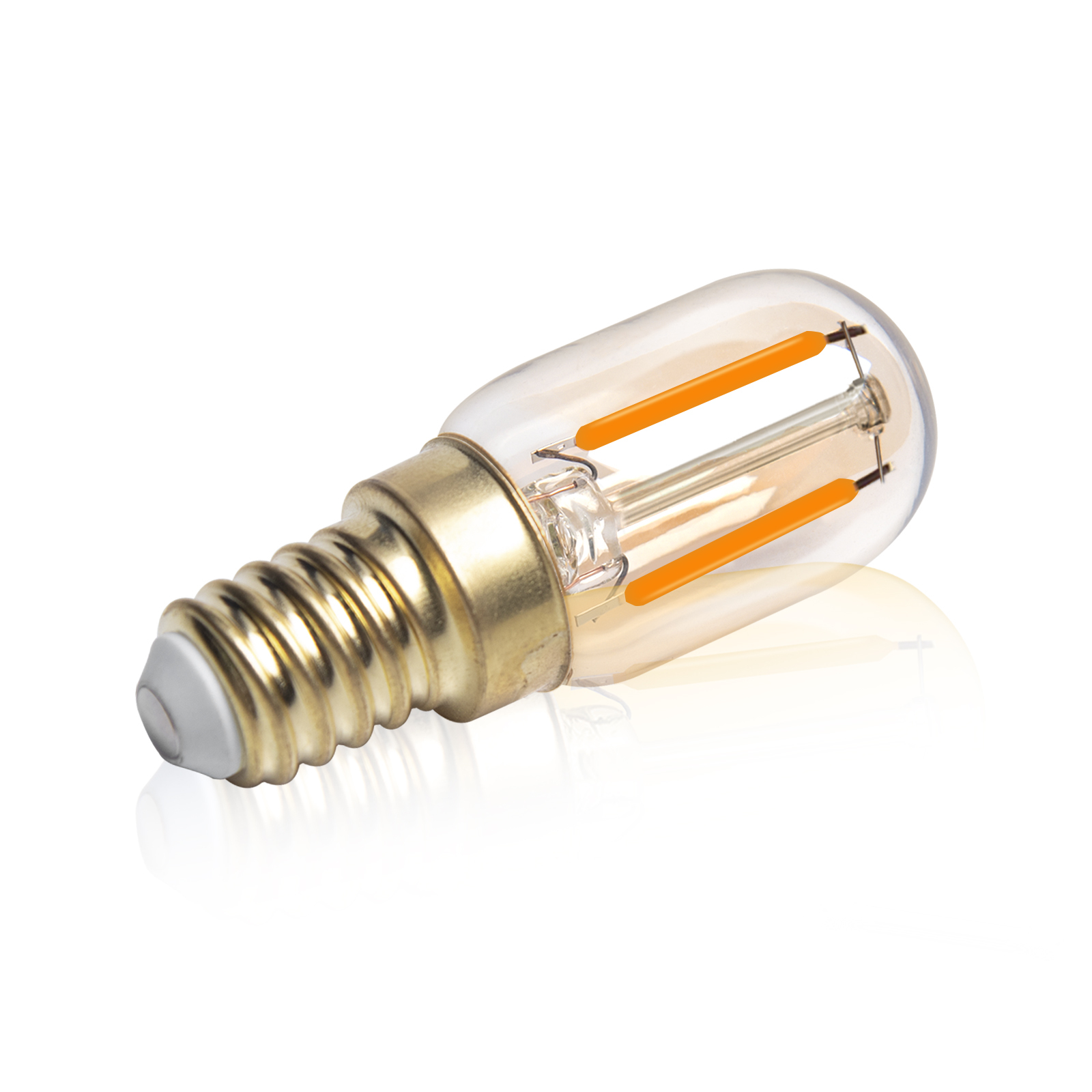 2W  E14 T22 Dimmable Vintage Filament Bulbs Super Warm Light 20 Watt Equivalent（6 packs）