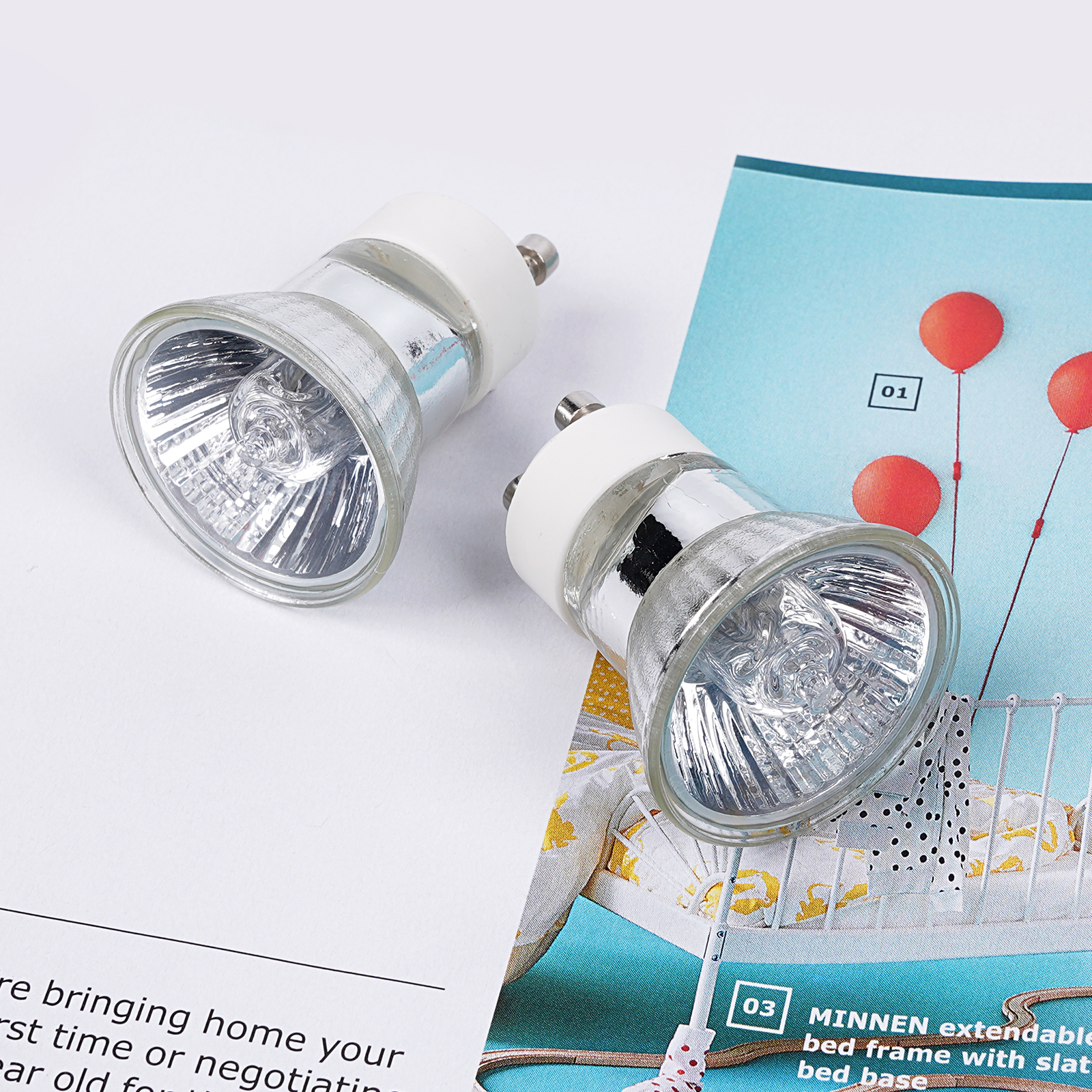 Mini 35W GU10 Halogen Bulbs 200-240V (8 packs)