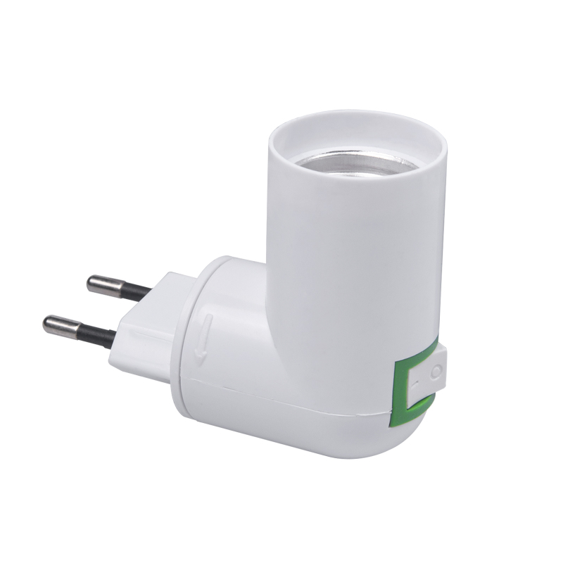 E27 Base EU Plug 180° Rotation Lamp Holder (4 packs)