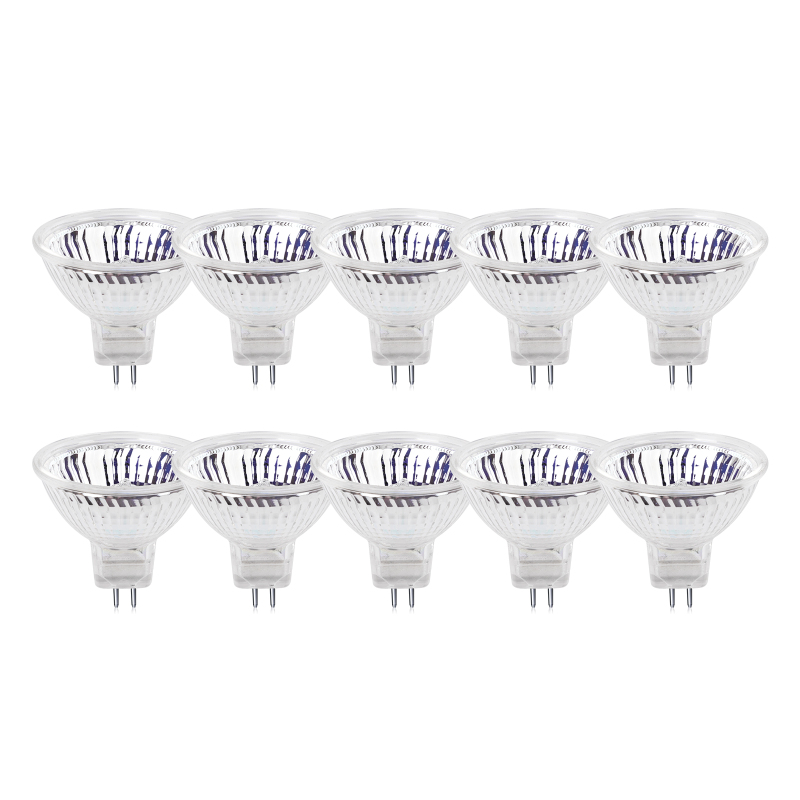 50W MR16 GU5.3 DC12V Halogen Light Bulbs(10packs)