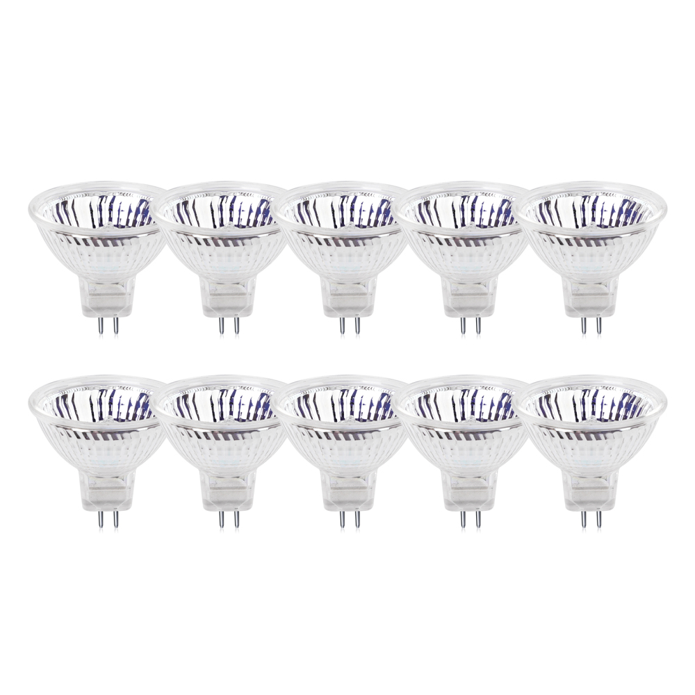 Dimmable 35W 2 Pin 12V MR16 GU5.3 Halogen Spotlight Bulbs Warm White 2800K 30° Beam Angle for Ceiling Light Downlight Lighting (10-Pack)