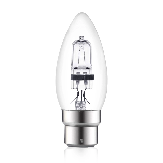 Liuyife Ampoules Bougie Halogène C35 E14 42W Dimmable Lot De 6 - Blanc Chaud 2700K