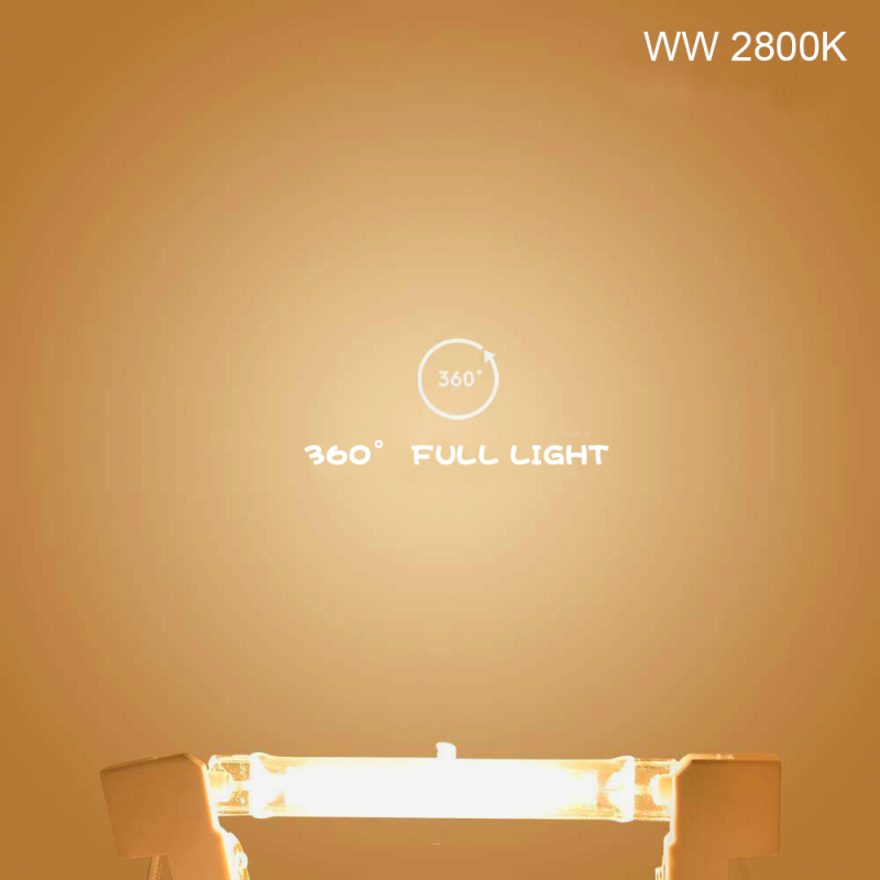 100W 78mm Dimmable R7S Halogen Bulb, J Type Linear Double Ended Floodlight Security Light Bulb Warm White 2800K(5-Pack)