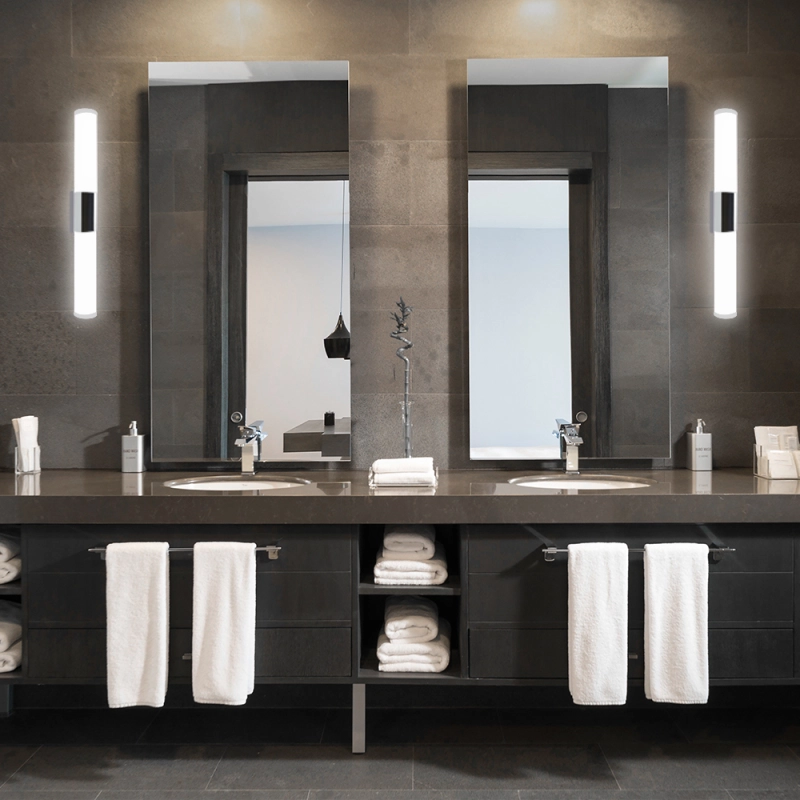 430mm 8W LED Bathroom Make-up Mirror Front Light, Sconce IP45 Waterproof, Cool White 6000K for Bedroom, wash bathroom(1-pack)