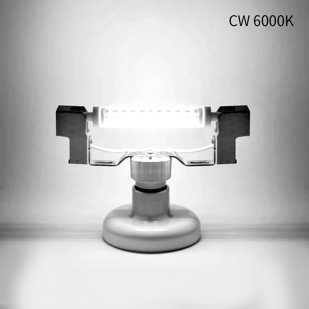 10W T3 R7S J118 LED Light Bulb, Double Ended Floodlight Bulb 120V, 120V Lamp 118mm Warm White 3000K for Work Light, Landscape Light (2-Pack)