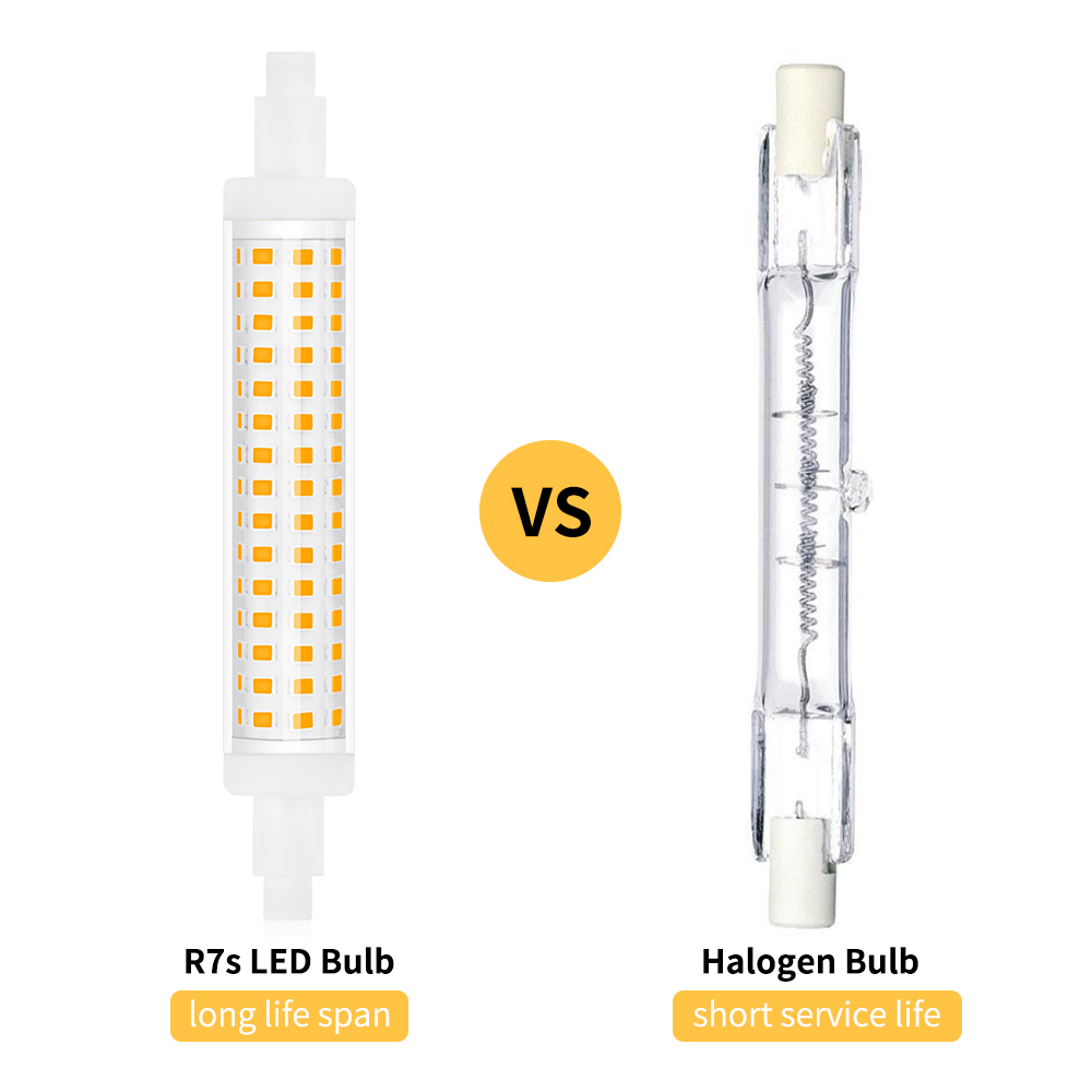 10W Non-Dimmable R7s118mm J118 LED Bulb Linear Double Ended Base Floodlight 120W Halogen Lamp Replacement for Garden, Garage, Parlor (2-PACK)