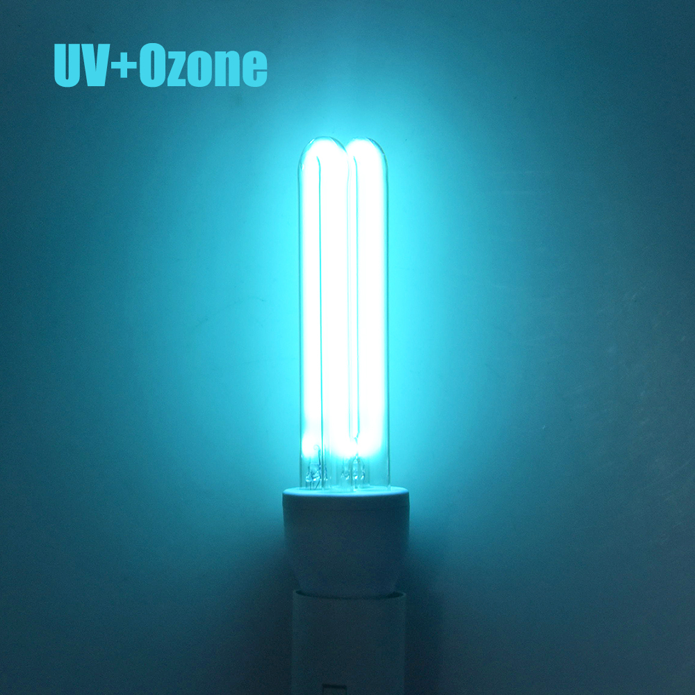 25W E27 UVC Disinfection Light Bulb, Ultraviolet Sterilization Lamp Bulb with Ozone UV Germicidal Lamp 254 nm 360° Beam Angle(1-PACK)