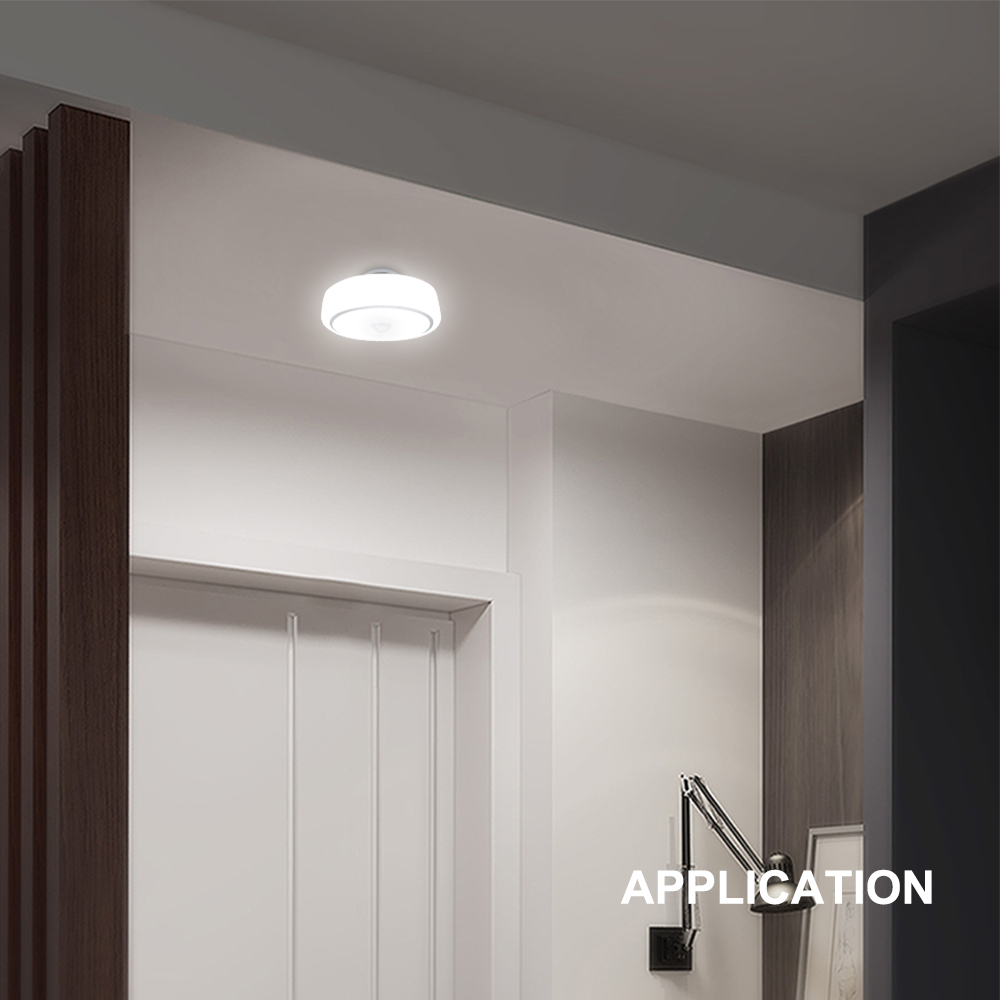 15W PIR Motion Sensor LED Ceiling Light, (150W Equivalent) E26 Dusk to Dawn Auto On/Off Night Light for Walkway Porch Garage Basement Patio,(1-PACK)