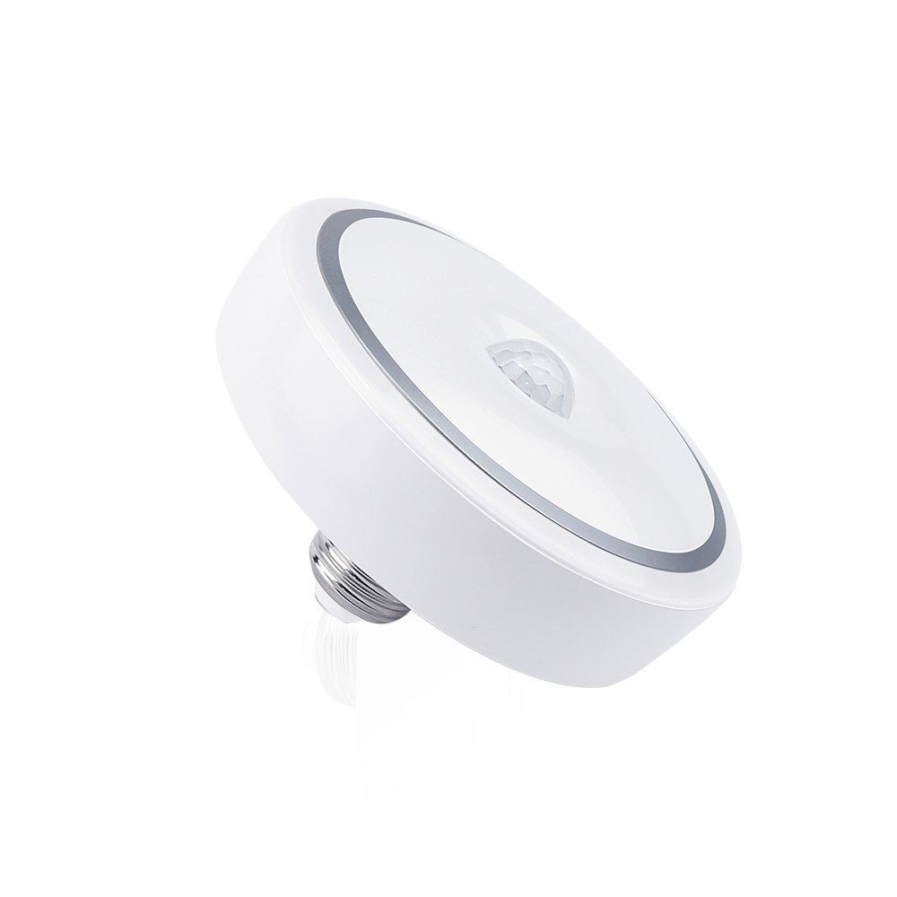 15W PIR Motion Sensor LED Ceiling Light, (150W Equivalent) E26 Dusk to Dawn Auto On/Off Night Light for Walkway Porch Garage Basement Patio,(1-PACK)