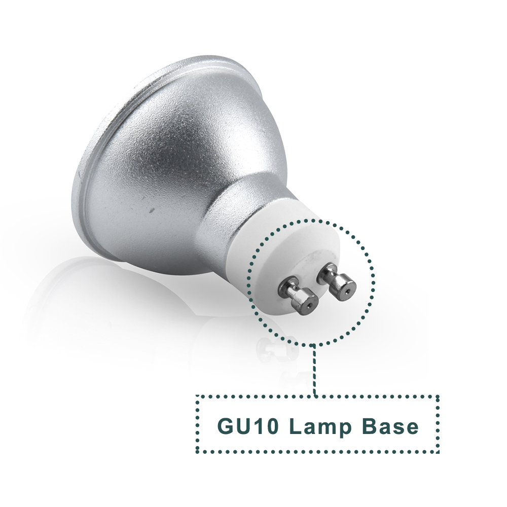 220V MR16 5W RGB GU10 LED Spotlight Bulbs - 50W GU10 Halogen Spot Light Equivalent for Landscape, Display Lighting, Recessed Cans Decoration (2-Pack)