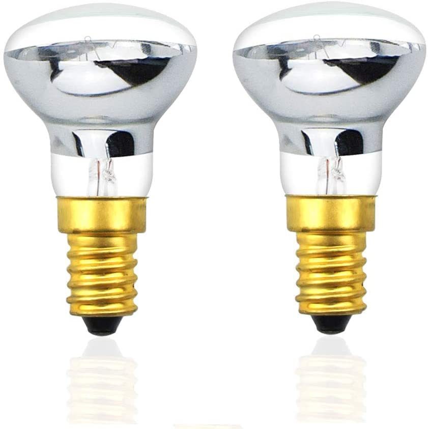 25W R39 E14 Dimmable Lava Lamp Spot Lights Reflector Bulbs Super Bright 360 Degree Wide Beam Angle（2-pack）