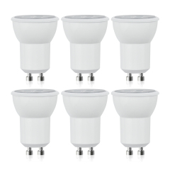 3W Non-dimmable 120V GU10 MR11 LED Spotlight Bulbs 25-35W Halogen Bulb Equivalent for Home Living Room Porch(6-Pack)