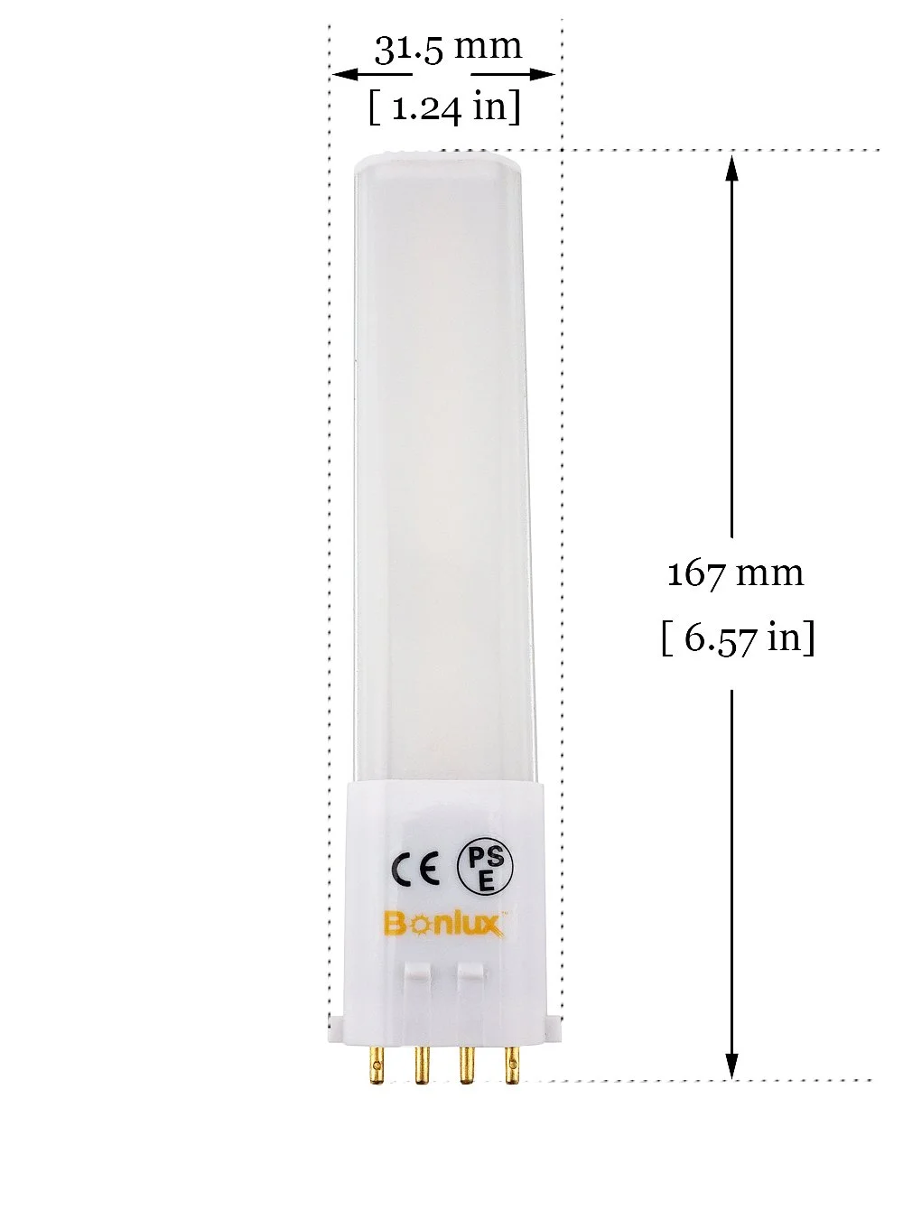 GX23 6W LED Compact Bulb – Two Pin, 6000K Cool White, 85-265V, 2835 SMD LED, For Recessed & Horizontal Fixtures
